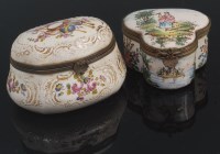 Lot 753 - A mid-19th century French enamel snuff box,...