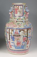 Lot 765 - A 19th century Chinese Canton stoneware vase,...