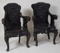 Lot 769 - A pair of early 20th century Chinese carved...