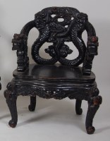 Lot 770 - An early 20th century Chinese carved and...