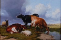 Lot 808 - Thomas Sidney Cooper (1803-1902) - Sheep and...