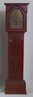 Lot 894 - A late 18th century oak longcase clock, the...