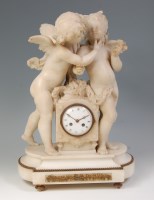 Lot 896 - A mid-19th century continental carved marble...