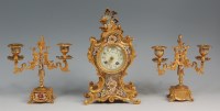 Lot 899 - A late 19th century French gilt brass and...