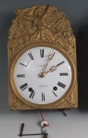 Lot 912 - A mid-19th century French comptoise clock, the...