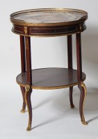 Lot 971 - A French Napoleon III mahogany and marble...