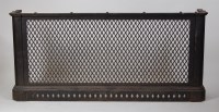 Lot 973 - A Victorian cast and enamelled iron radiator...