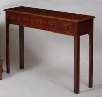 Lot 975 - A Georgian style mahogany and crossbanded five...