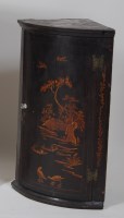 Lot 991 - An 18th century chinoisserie black lacquered...