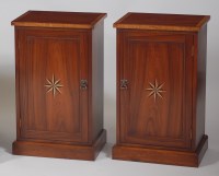 Lot 996 - A pair of Victorian style rosewood pot...