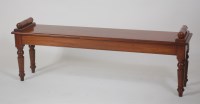 Lot 1017 - A Victorian style mahogany window seat, having...