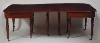 Lot 1018 - A 19th century mahogany double D-end dining...