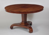 Lot 1022 - A Regency rosewood pedestal breakfast table,...