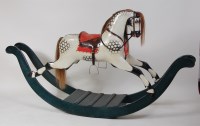 Lot 1027 - A Victorian style dapple-grey rocking horse,...