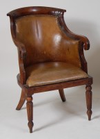 Lot 1029 - A Regency faux rosewood and leather...