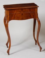 Lot 1032 - A 19th century French figured walnut side...