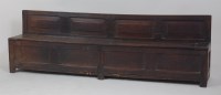 Lot 1043 - A circa 1700 joined oak four panel childs...