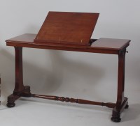 Lot 961 - A Victorian mahogany reading table, having...