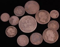 Lot 70 - Great Britain, mixed lot of 13 silver coins;...