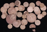 Lot 92 - Mixed lot of silver coins to include;...