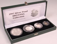 Lot 208 - Great Britain, 1997 silver proof Britannia...