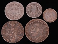 Lot 109 - Mixed lot of silver coins to include; 1889...
