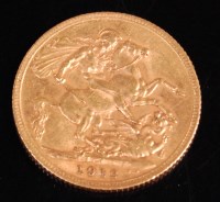Lot 118 - Great Britain, 1912, gold full sovereign,...