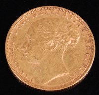 Lot 119 - Great Britain, 1880, gold full sovereign,...