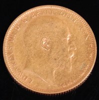 Lot 124 - Great Britain, 1904 gold full sovereign,...
