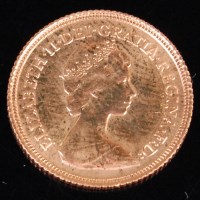 Lot 128 - Great Britain, 1982 gold half sovereign, Queen...