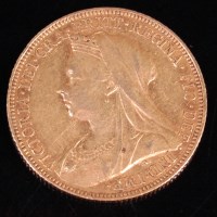 Lot 130 - Great Britain, 1901 gold full sovereign, Queen...