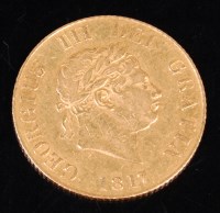Lot 131 - Great Britain, 1817, gold half sovereign,...