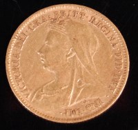 Lot 133 - Great Britain, 1901, gold half sovereign,...