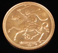 Lot 151 - Great Britain, 1979 Manx gold half sovereign,...