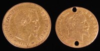 Lot 154 - France, 1856 gold 10 francs, Napoleon III, Rev....