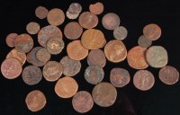 Lot 161 - Mixed lot of 41 mainly Roman coins to include;...