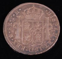 Lot 171 - Mexico, 1804 8 reales, Charles IV laureate and...