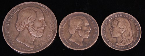 Lot 181 - Netherlands, 1870, 2.5 gulden, Willem Koning...