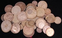 Lot 190 - Mixed lot of silver world coins; Australia,...
