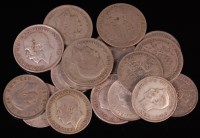 Lot 61 - Great Britain, 17 silver coins to include;...