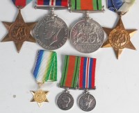 Lot 288 - A WWII medal group to include 1939-45 war...