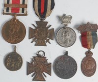 Lot 297 - A group of medals to include Faithfull Service...