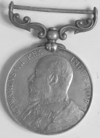 Lot 299 - An Edward VII Long Service and Good Conduct...