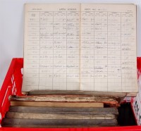 Lot 41 - Tray containing 9 various engine working books...