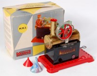 Lot 70 - Mamod, MM2 stationery steam engine, comprising...
