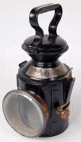 Lot 84 - LNER sliding knob hand lamp, reducing cone...