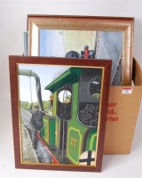 Lot 92 - 6 assorted railway and locomotives pictures...