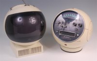 Lot 35 - A JVC Videosphere television on stand, in...
