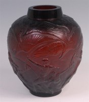 Lot 50 - Rene Lalique (1860-1945) - An Archers vase, in...
