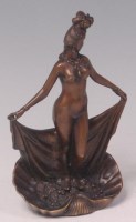 Lot 56 - A contemporary Japanese bronzed metal model of...